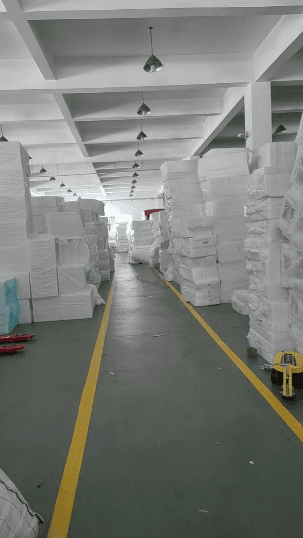 Packaging material storage area